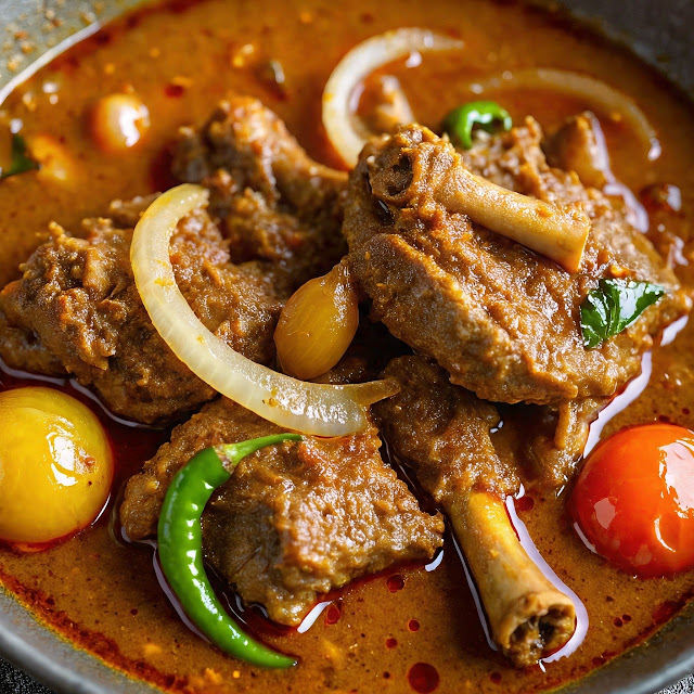 Authentic Indian Mutton Do Pyaza curry with tender meat pieces and rich onion-based gravy.