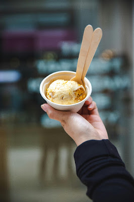 Creamy kulfi served in a cup, a traditional Indian frozen dessert made from thickened milk
