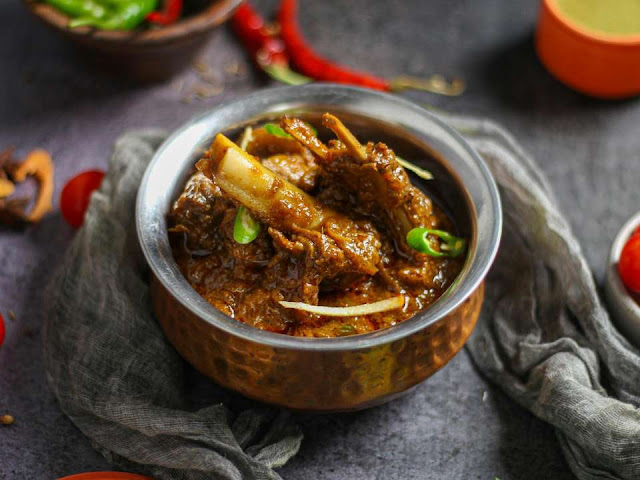 tender slow cooked mutton curry indian goat meat gravy recipe